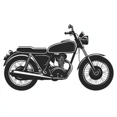 Fototapeta premium Design of motorcycle icon logo illustration isolated on white background