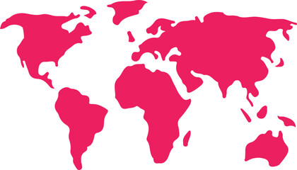 World Map Design Global View in Detail