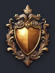 Nostalgia gold shiny badge