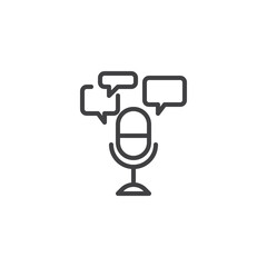 Customer Voice line icon