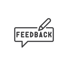 Feedback Button line icon