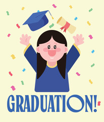 graduation graduate student celebration congratulation school university study graduating degree certificate veremony celebrating campus