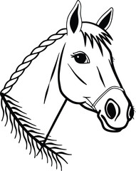 horse had vector 