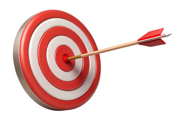 red dart hitting the target