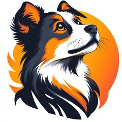 Design of pet care icon logo illustration isolated on white background