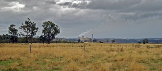Yallourn W 0n an overcast day in the Latrobe Valley