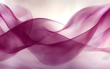 Obraz premium A mesmerizing abstract design featuring flowing waves in soft shades of pink and purple, creating a serene and dreamy atmosphere. The delicate lines evoke a sense of calm.
