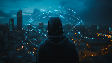 Hacker are planning to hack and attack networks and cyber security , innovative Smart city and...