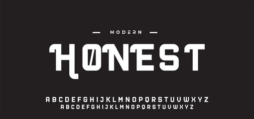 Abstract modern urban alphabet fonts. Typography sport, technology, fashion, digital, future creative logo font.
