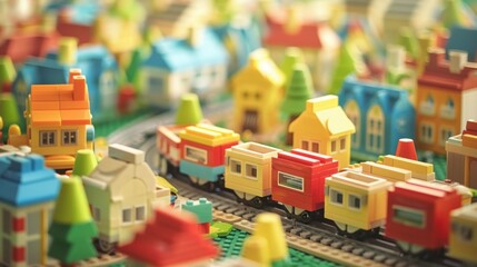 Obraz premium Toy Manufacturing Plant: A facility that creates toys and games for children, focusing on safety standards and delivering products that inspire creativity and fun. 