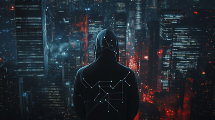 Hacker are planning to hack and attack networks and cyber security , innovative Smart city and...