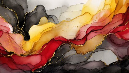 red and yellow abstract background 節分のかっこいい抽象絵画　