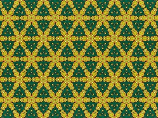 Design an abstract flower lattice pattern, grid pattern, traditional Thai pattern, and Thai inspired pattern.