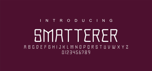 Creative font. Modern abstract digital tech font. Logo creative font, type, technology, movie, digital, music, movie. Fonts and illustration in vector format.