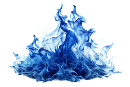 blue fire flames