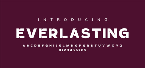 Creative font. Modern abstract digital tech font. Logo creative font, type, technology, movie, digital, music, movie. Fonts and illustration in vector format.