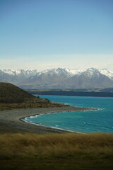 lake and mountains