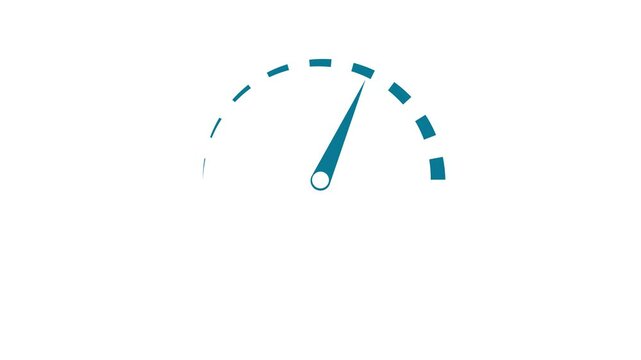 Speedometer icon, high performance racing increase and decrease animation. car dashboard concept.