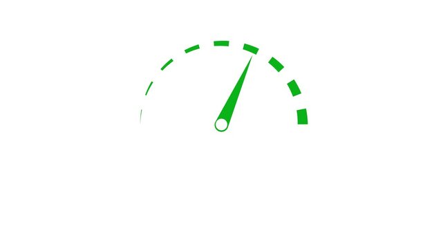 Speedometer icon, high performance racing increase and decrease animation. car dashboard concept.