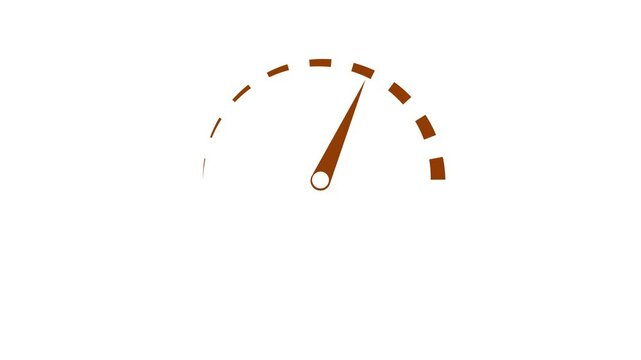 Speedometer icon, high performance racing increase and decrease animation. car dashboard concept.