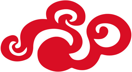 Obraz premium Chinese Style Auspicious Clouds 