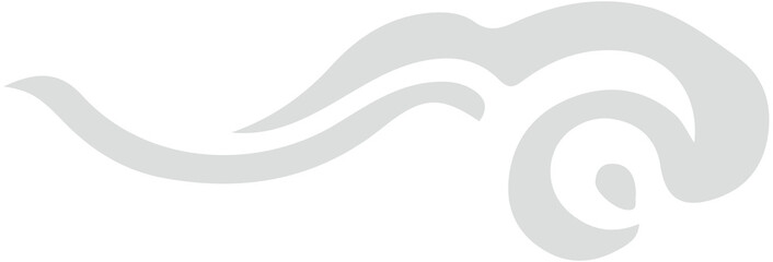 Fototapeta premium Chinese Smoke cloud Icon 