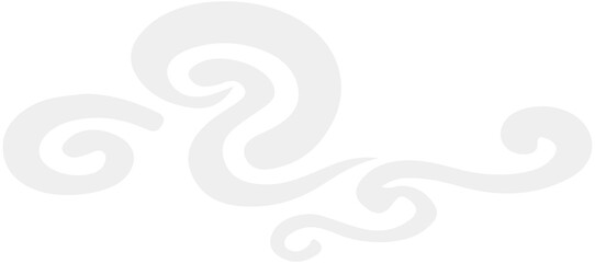 Fototapeta premium Chinese Smoke cloud Icon 