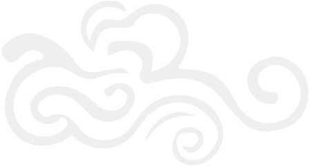 Fototapeta premium Chinese Smoke cloud Icon 