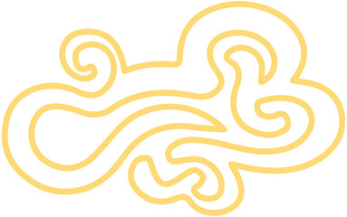 Fototapeta premium Happy Mid Autumn Festival Cloud icon