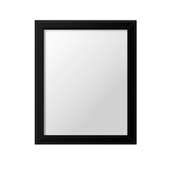 blank photo frame Isolated on transparent background