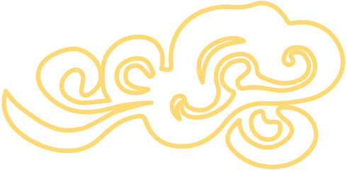 Fototapeta premium Happy Mid Autumn Festival Cloud icon 