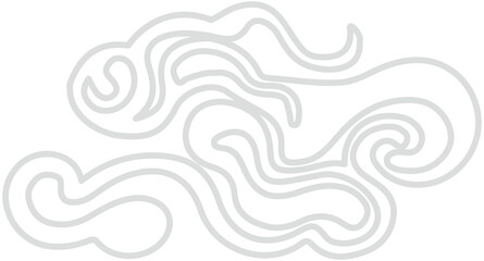 Fototapeta premium Chinese Smoke cloud icon 