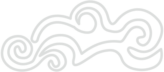 Chinese Cloud Outline
