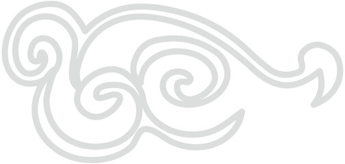 Fototapeta premium Chinese Smoke cloud icon