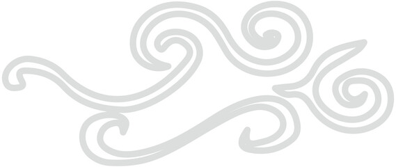Fototapeta premium Chinese Cloud Outline 
