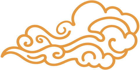 Chinese New Year cloud icon
