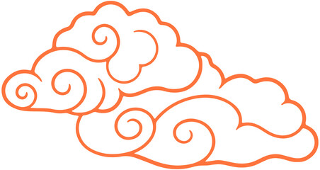 Chinese New Year cloud icon
