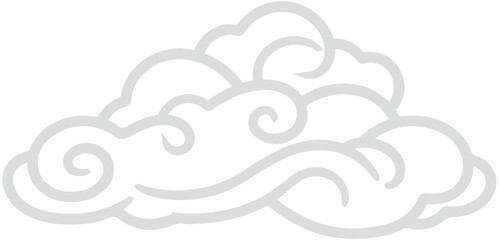 Chinese Smoke cloud icon
