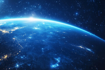 Fototapeta premium Blue Earth Concept Background