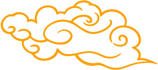 Chinese Cloud line icon © Otomedream