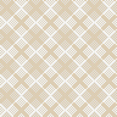 Neutral Colour Argyle Fair Isle Seamless Pattern Design