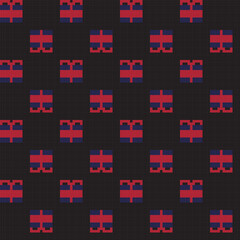 Christmas Presents Fair Isle Seamless Pattern Design
