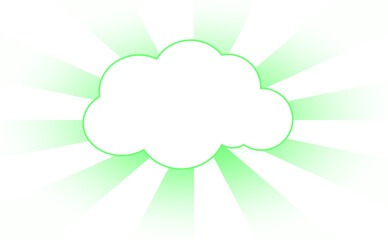 gradient radiating lines with speech bubble on transparent background