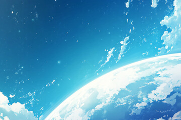 Fototapeta premium Blue Earth Concept Background