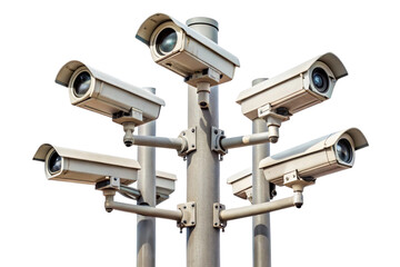 security camera isolated on white background