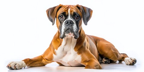 Boxer Dog Photos: Isolated White Background Images - Puppy, Adult, Cute Boxer Pictures
