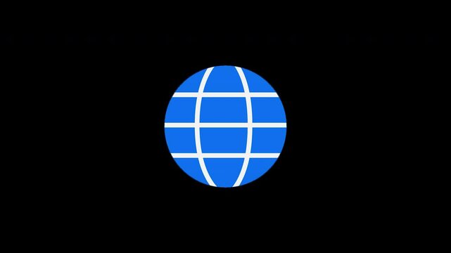 4K Animated 
global network with Alpha Channel | MOV Format
