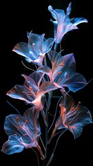 Obraz premium Flower backgrounds. Close-up shot of a large blossom flower. Flower backgrounds. Picture of a blooming flower. Copy-space for text. Stock backgrounds. Generate AI.