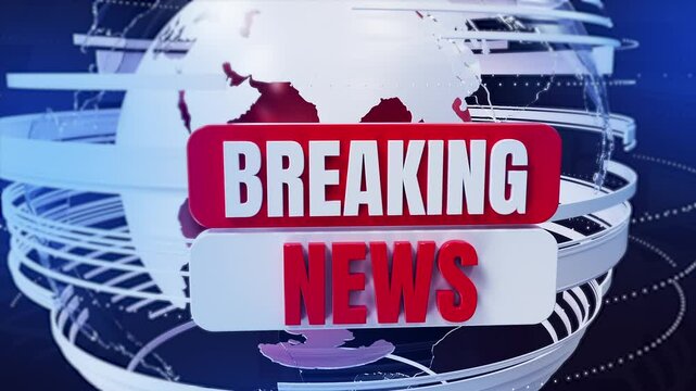 Red Animated Breaking News intro