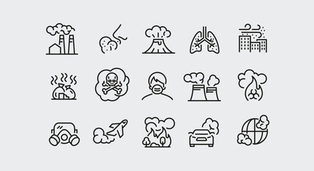 Awards icons set. Collection of 15 minimal vector icons representing various awards such as trophies, medals, ribbons, and certificates. Ideal for celebrating achievements. Vector illustration